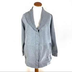 Lululemon Yin To My Yang Cardi‎ Gray Post-workout Jacket Women’s Sz 10